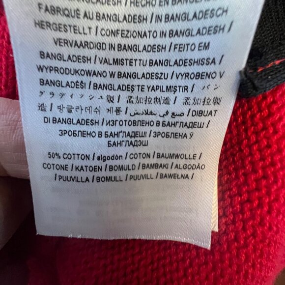 Red Guess Womens V-Neck Pullover Sweater, Medium, Red - Picture 7 of 10